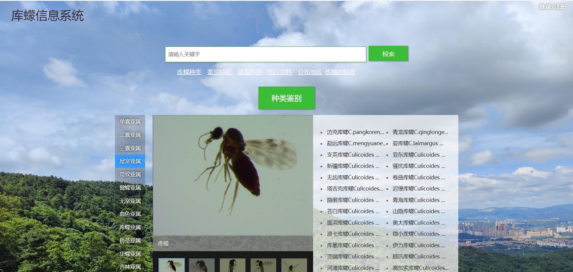 信息检索系统(昆虫科研实验使用)